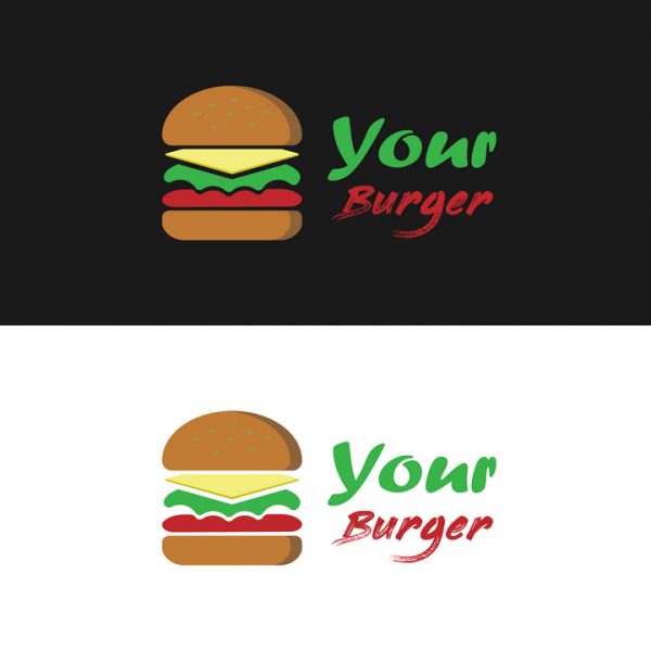 Download Burger shop logo design