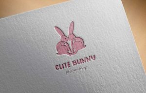 Download Cute rabbit bunny face logo design