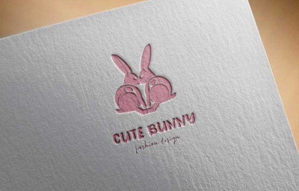Download Cute rabbit bunny face logo design