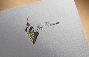 Download Ice cream shop logo design