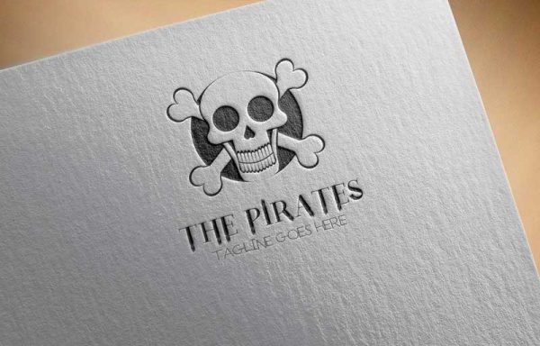 pirates skull and crossbones logo design