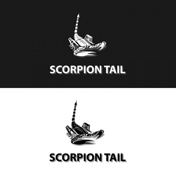 Download Tail whip scorpion logo design