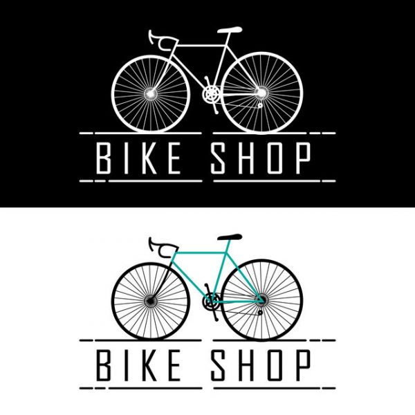 Racing bike shop logo design