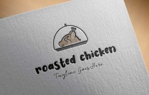 Download Oven baked chicken whole logo design