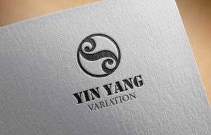 Yin Yang tattoo variation logo design