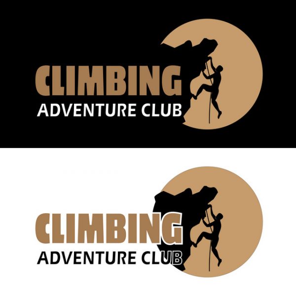 adventure and climbing gear shop logo design