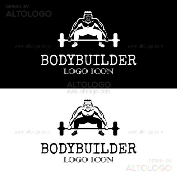 Bodybuilder logo design