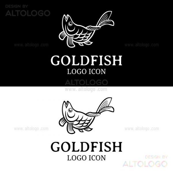 Goldfish snack product logo design