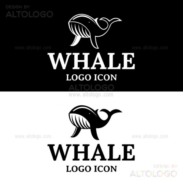 Whale logo design