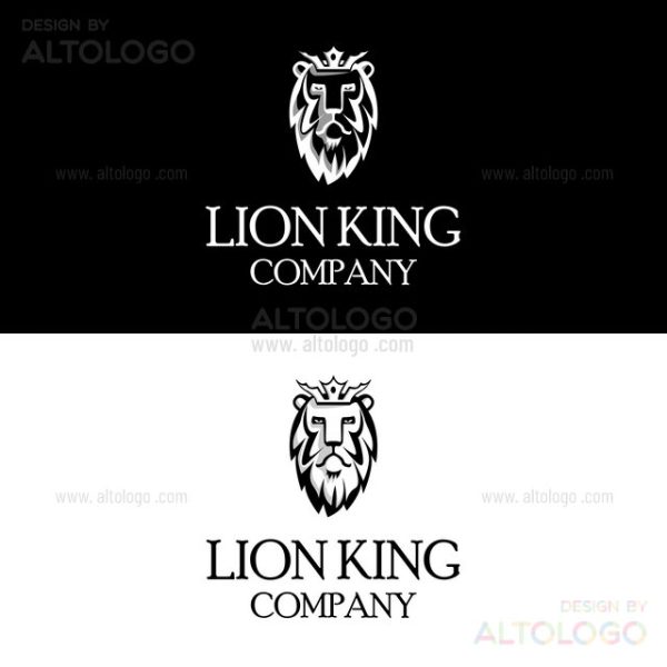 Lion King Face Logo Design